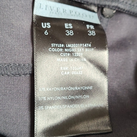 EUC Liverpool Jean Co Thick Leggins - Picture 5 of 6